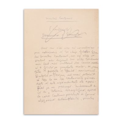 Lucian Blaga, „Dimitrie Cantemir” manuscrisul unei conferințe 