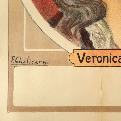 F. Chalicarne, Afișul filmului documentar „Eminescu, Veronica, Creangă”, 1914, Piesă rară