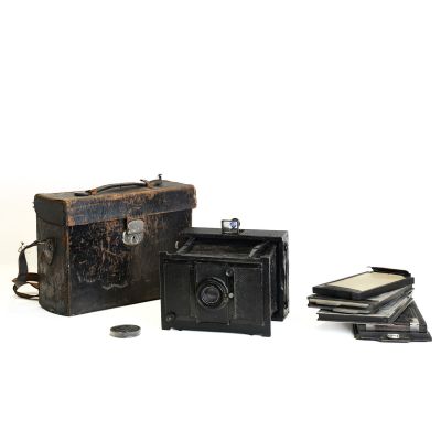 Aparat de fotografiat pliabil, marca Goerz Ango, Berlin, 1896