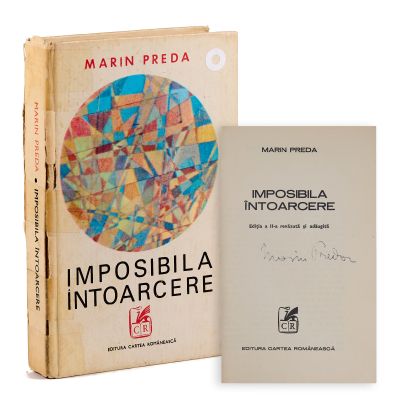 Marin Preda, Imposibila întoarcere, 1972, cu semnătură olografă