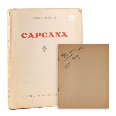 Mihail Drumeș, Capcana, 1927, cu dedicație pentru George Baiculescu