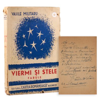 Vasile Militaru, Viermi și stele, 1943, cu dedicație