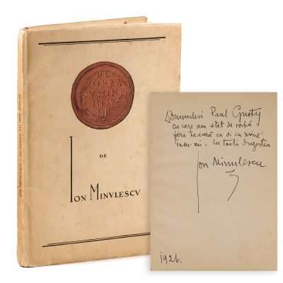 Ion Minulescu, De vorbă cu mine însu-mi, 1924, cu dedicație pentru regizorul Paul Gusty