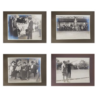 A.S.R. principele Carol la tirul de porumbei de la Gherla organizat de Iuliu Hossu, album fotografic, 1923