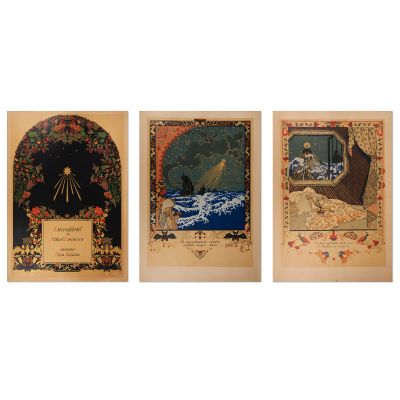 Mișu Teișanu, Luceafărul de Mihai Eminescu, 23 de cromolitografii, exemplarul 54 cu semnătură, 1921-1923 