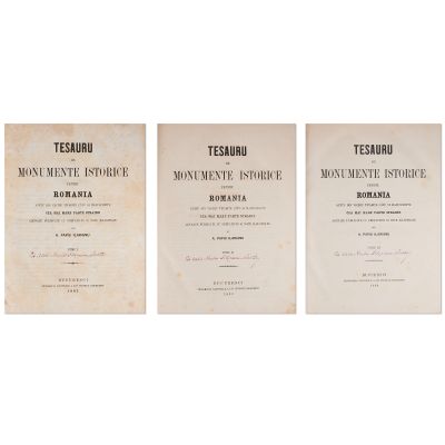A. Papiu Ilarian, Tezaurul de monumente istorice pentru România, 1862-1864, trei volume