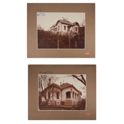 Villa Zoltan Szabo Baracka, Podgoria din Arad, două fotografii de mari dimensiuni, arh. Ludovic Szántay, atelier Ö. Ruhm