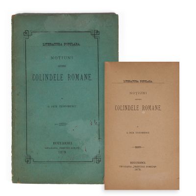 G. Dem Teodorescu, Noțiuni despre colindele române, 1879