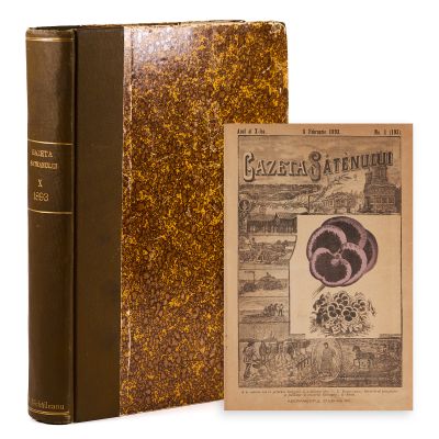 Publicația „Gazeta Săteanului”, Anul X, 24 numere colligate, 1893-1894, cu numeroase ilustrații color