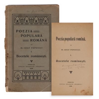 Dr. Iosif Popovici, Bocetele românești, 1908 