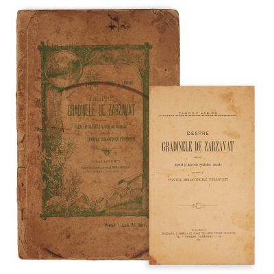 Zamfir C. Arbure, Despre grădinile de zarzavaturi, 1901