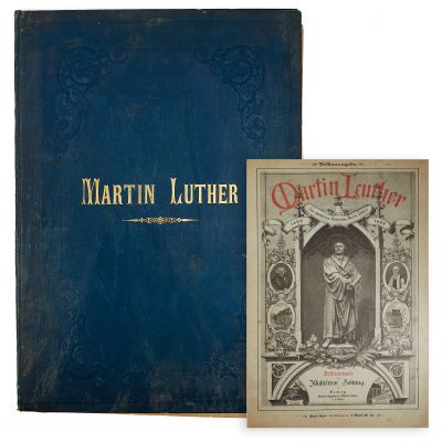 Patru sute de ani de la nașterea lui Martin Luther, album cu gravuri, 1883