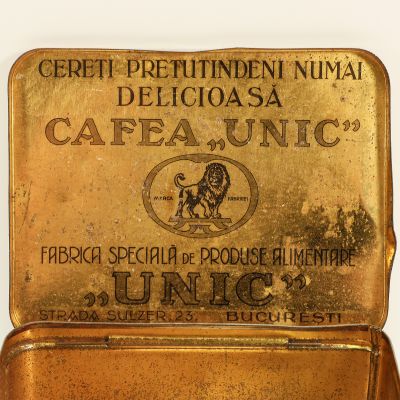 Cafea „Unic”, cutie metalică