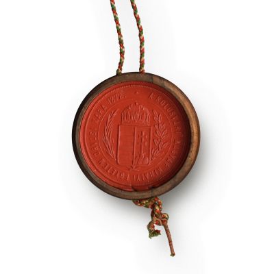 Diplomă de absolvent de medicină și farmacie din Cluj, 1890