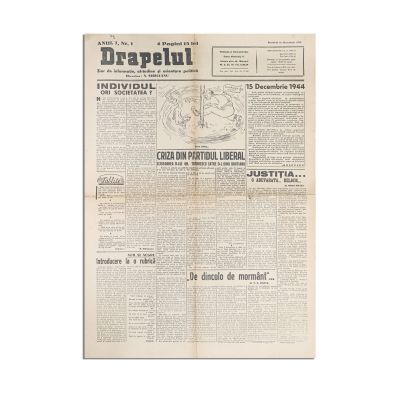 Publicația „Drapelul”, Anul I, Nr. 1, 16 decembrie 1944