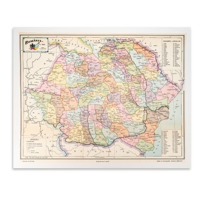 Harta României pe județe