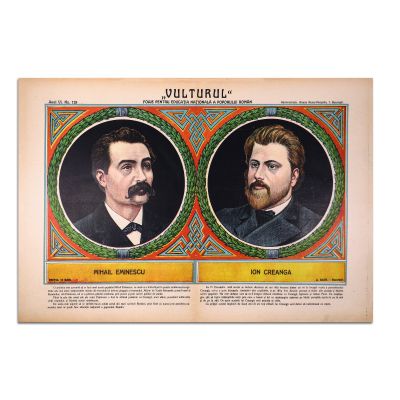Ziarul „Vulturul”, Anul VI, nr. 129, 3 Mai 1909 - număr dedicat lui Mihai Eminescu și Ion Creangă