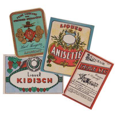 Lichiorurile Triple Sec, Anisette, Kidisch, patru etichete