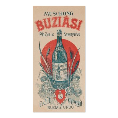 Muschong Buziaș, etichetă