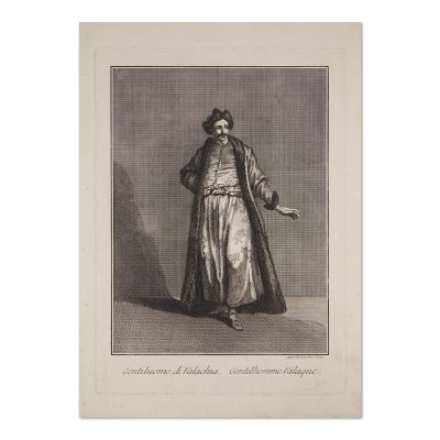 J. B. Vanmour, Gentilhomme Valaque, gravură în cupru, 1714