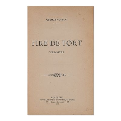 George Coșbuc, Fire de tort, 1896 