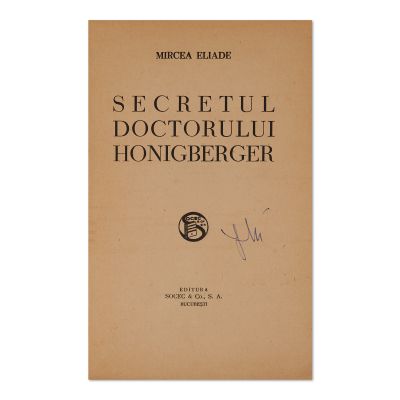 Mircea Eliade, trei volume, 1935 - 1940