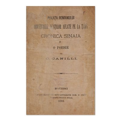 C. Canilli, Povața românului. Obiceiurile nunților aflate pe la țară, 1884