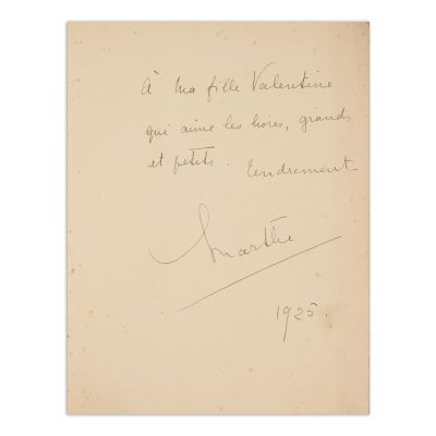 Princesse Bibesco, Une visite a la Bechellerie, 1925, cu dedicație pentru fiica sa + Anatole France, două file manuscris + filă cu dedicație pentru M. Bibescu