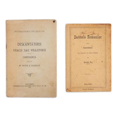 Gavril Pop, Datinile romanilor de la înmormântări, 1900 + Descântătorii, vracii sau vrăjitorii, 1912