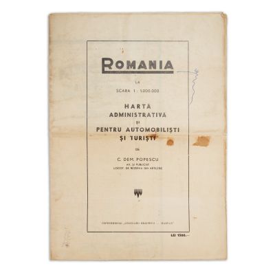 C. Dem. Popescu, România, Harta administrativă și pentru automobiliști și turiști