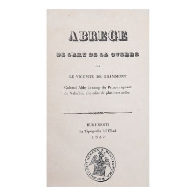 Le Vicomte de Grammont, Abregé de l′art, 1837