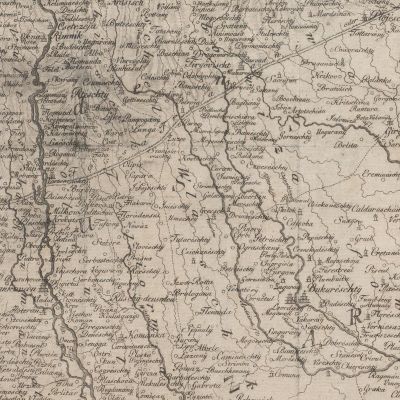 Harta Valahiei, gravură în cupru, 1781