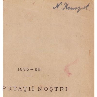 G. D. Nicolescu, Albert Hermely, Deputații noștri, 1896, cu ex-librisul N. Xenopol