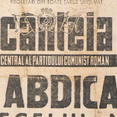 Publicația „Scânteia”, Ediție Specială, 30 decembrie 1947, Abdicarea regelui Mihai I