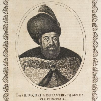 Domnitorul Vasile Lupu, gravură în cupru, 1663