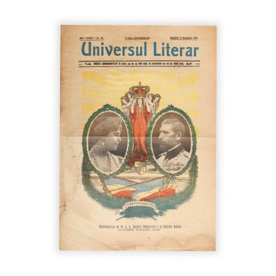 Publicația „Universul literar”, 15 Octombrie 1922 - Încoronarea Regelui Ferdinand I și Reginei Maria