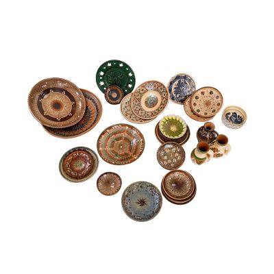 Set de 29 vase ceramice tradiționale românești